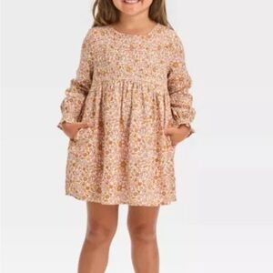 Cat & Jack Red and Brown Smocked Sundress